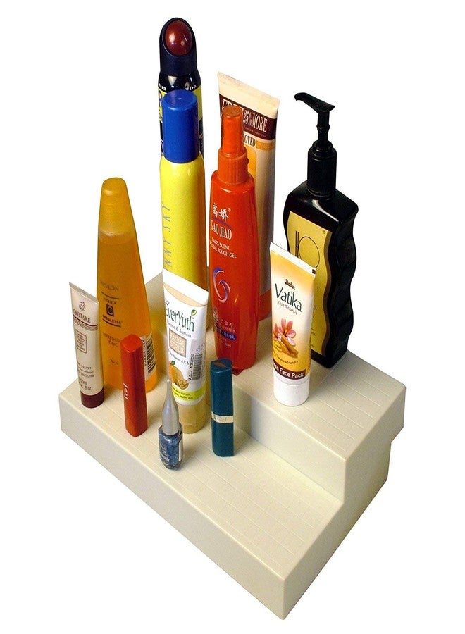 JVS (Combo of 2) Kitchen Cupboard Space Organizer in White Color/Plastic - Image 4